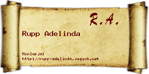 Rupp Adelinda névjegykártya